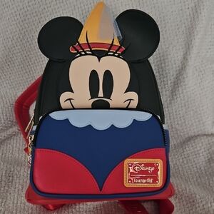 Disney Loungefly Blue and Red Backpack